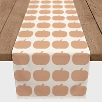 90" Pumpkin Earth Tones Poly Twill Table Runner