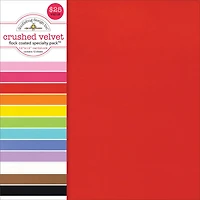 Doodlebug Design Inc.™ Flocked Crushed Velvet Cardstock Pack, 12" x 12"