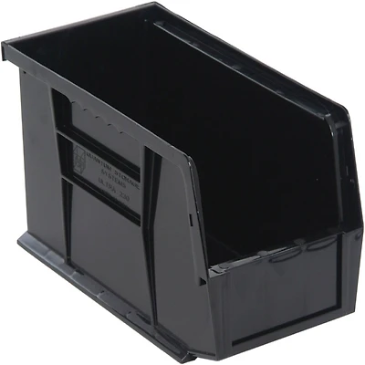 Quantum Storage Systems® Black 10.875" x 5.5" x 5" ULTRA Stack & Hang Bins, 12ct.