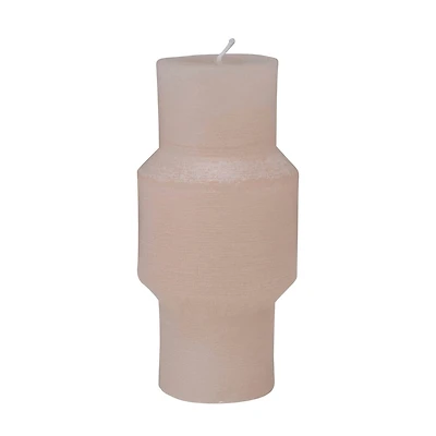 Hello Honey® 3" x 6" Blush Unscented Totem Pillar Candle