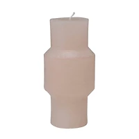 Hello Honey® 3" x 6" Blush Unscented Totem Pillar Candle