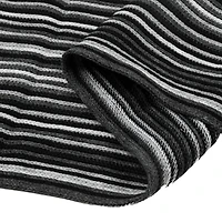 Glitzhome® 70" Men's Black & White Striped Scarf with Tassels