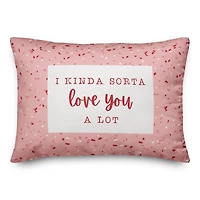 Really Love You Confetti Throw Pillow, 14" x 20"