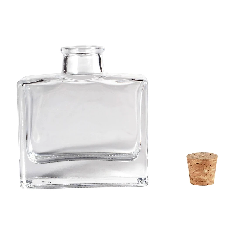 3.7oz. Glass Rectangle Bottle with Cork by Ashland®