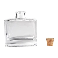 3.7oz. Glass Rectangle Bottle with Cork by Ashland®