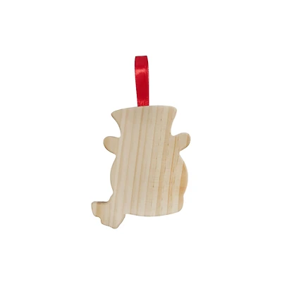 4.25" Snowman DIY Pinewood Ornament by Make Market®