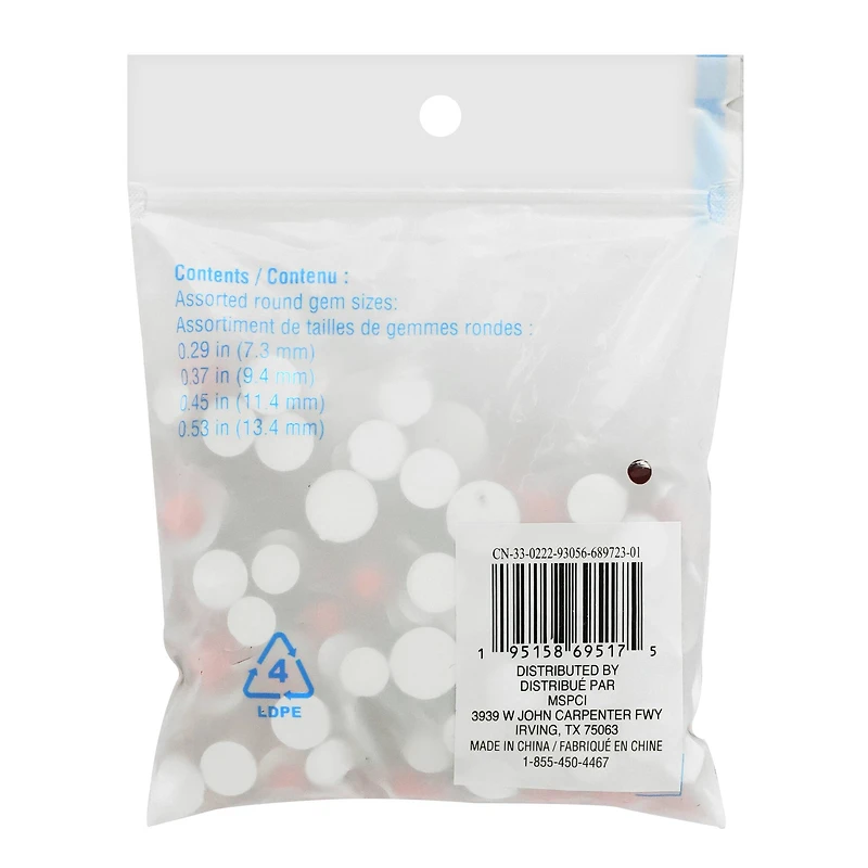 Red Round Gem Mix by Creatology™