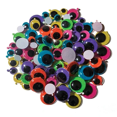 Creativity Street® Bright Colors Adhesive Wiggle Eyes, 100ct.