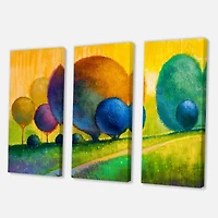 Designart - Colourful Ornamental Trees III