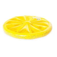 Pool Central 5ft. Inflatable Lemon Fruit Slice Lounger Raft