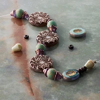 Bronze Sunburst Czech Glass Bead Mix by Bead Landing™