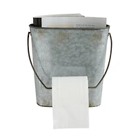 Hello Honey® Magazine & Toilet Paper Wall Tin Bucket