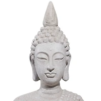 28" Gray Buddha Garden Sculpture