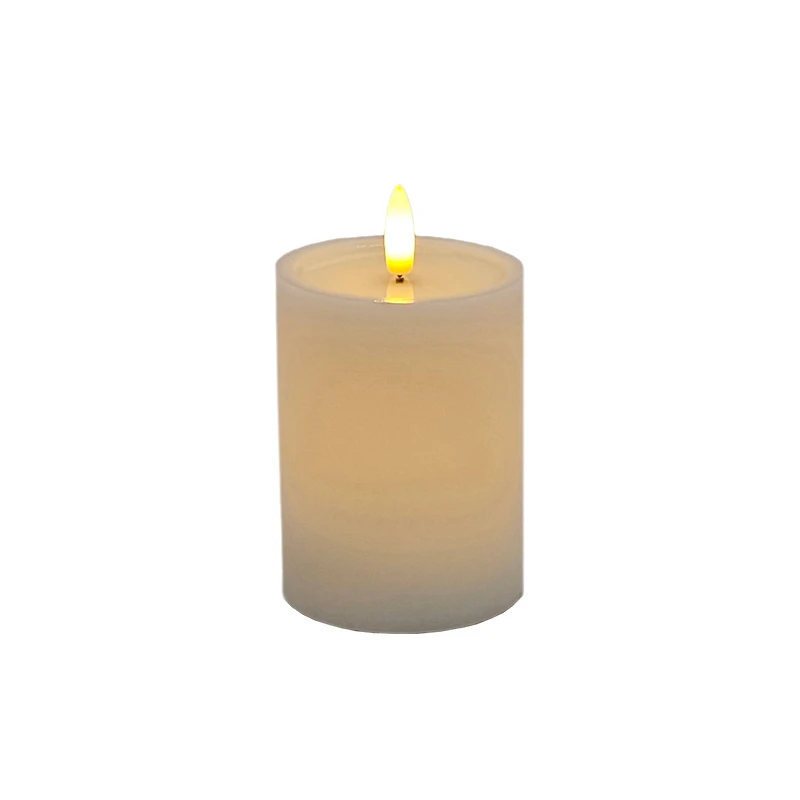 3" x 4" LED Wax Pillar Flickering Candle by Ashland