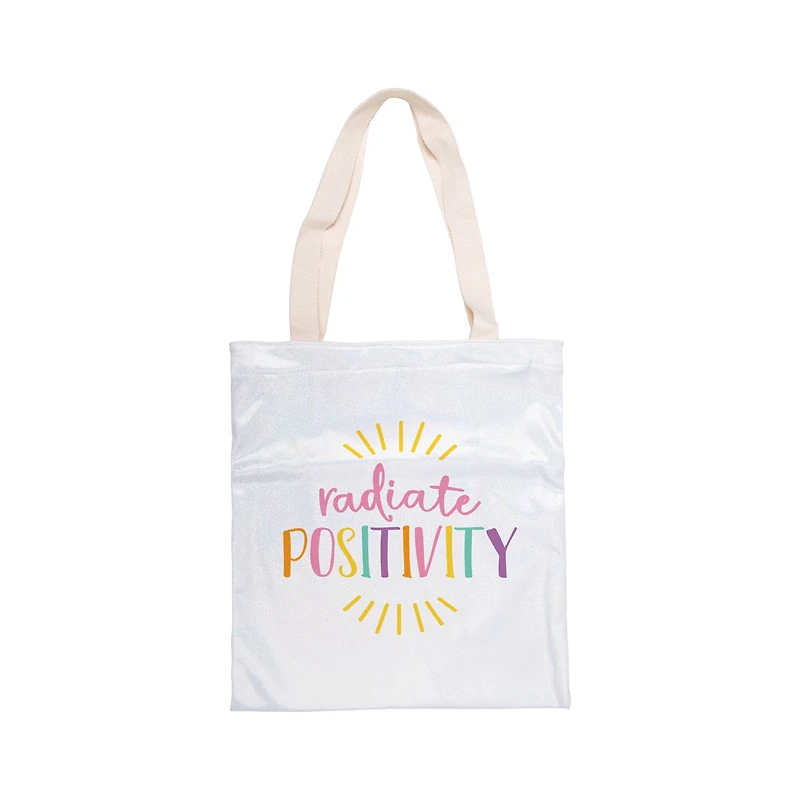 Craft Express Sublimation Glitter Tote Bags, 2ct.