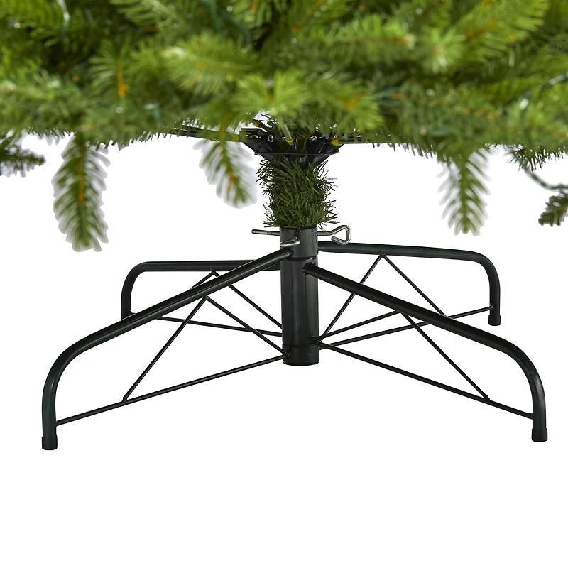 9ft. Pre-Lit Sierra Spruce Artificial Christmas Tree, Clear LED Lights