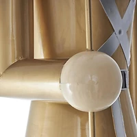 6ft. Gold & Silver Metal Standing Nutcracker Sculpture