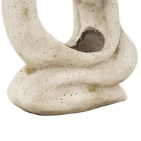 20" Cream Kissing Figures Planter