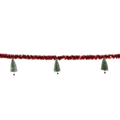 6ft. Green Trees & Red Tinsel LED String Lights by Ashland®