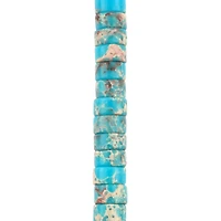 Blue Dyed Imperial Jasper Heishi Beads by Bead Landing