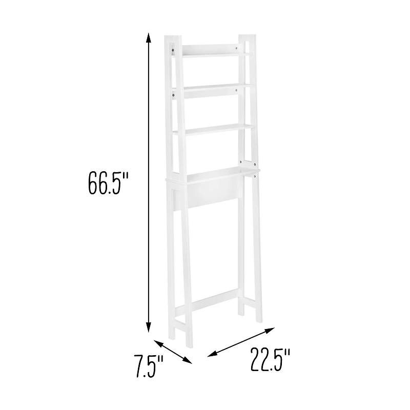 Honey Can Do White Over-The-Toilet Bathroom Space Saver