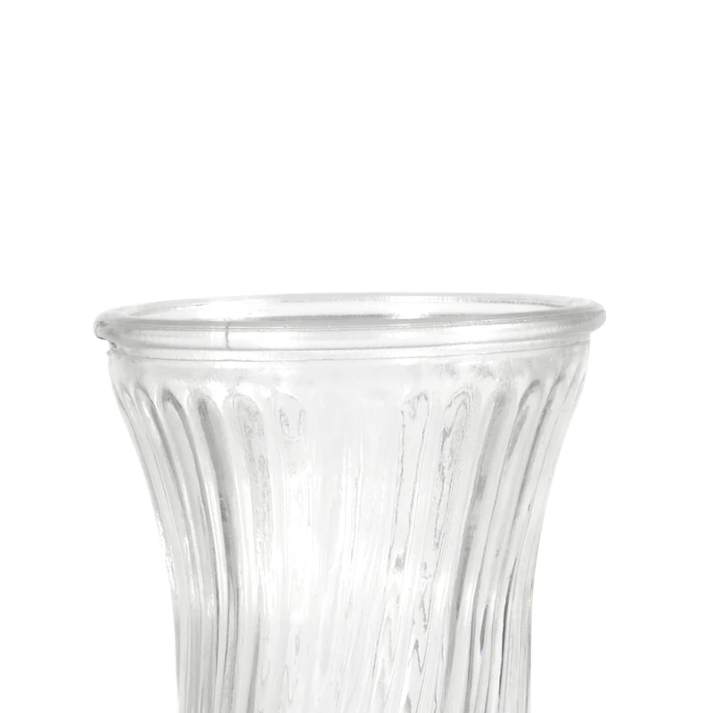 8.5" Swirled Fluted Glass Vase by Ashland®