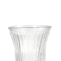 8.5" Swirled Fluted Glass Vase by Ashland®