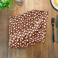 Teracotta Spots 10" x 10"  Cotton Twill Napkin