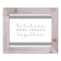  Kitchens Bring Families Together 14" x 11" Western White Framed Print