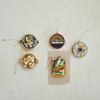 Hello Honey® 4" Hand-Painted Glass Caviar Can Ornament with Glitter