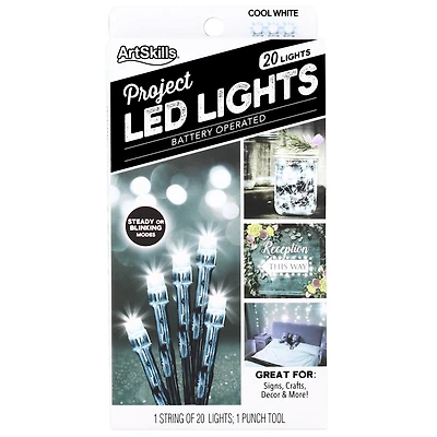 ArtSkills® 20ct. Cool White LED String Lights