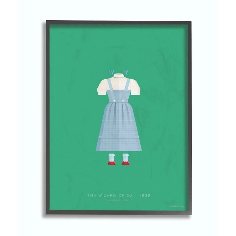 Stupell Industries The Wizard of Oz Fashion Design in Black Frame Wall Art