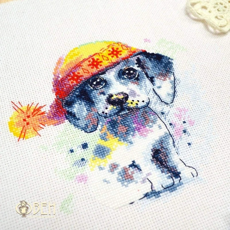 Oven Cute Puppy Cross Stitch Kit
