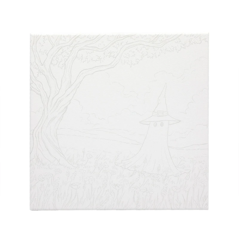 11" x 11" Ghost Vibing Canvas Painting Kit by Craft Smart®