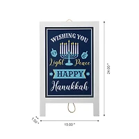 Glitzhome® 24" Hanukkah Porch Sign