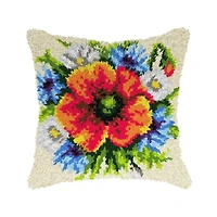 Orchidea Latch hook cushion kit "Poppy
