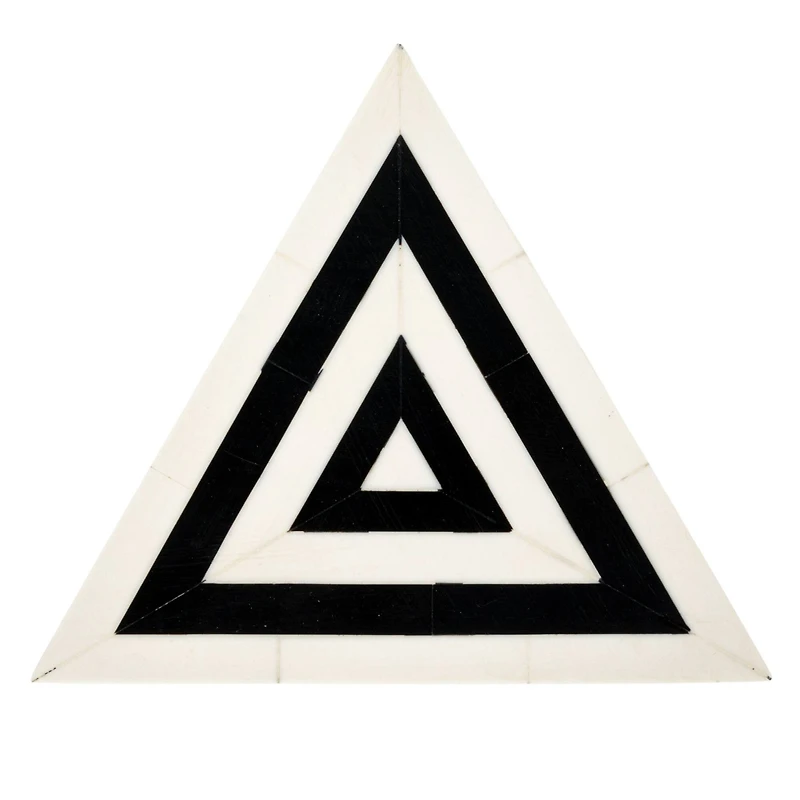 Hello Honey® 7" Black & White Striped Triangular Box