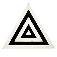 Hello Honey® 7" Black & White Striped Triangular Box