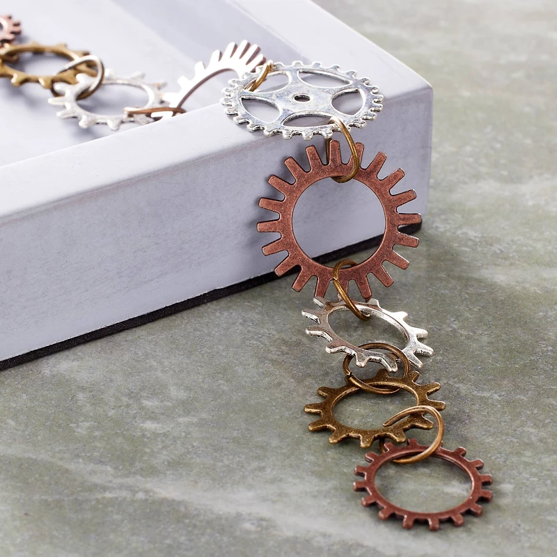 Metallic Metal Gear Beads by Bead Landing™