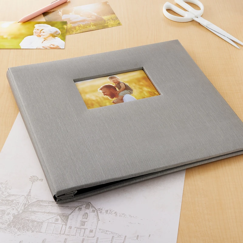 12" x 12" Silver Shimmer Scrapbook Album by Recollections®