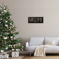 Stupell Industries Welcome Foolish Mortals Phrase Canvas Wall Art