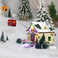 Christmas Village LED Lighted Animated & Musical Trolley Car Ride