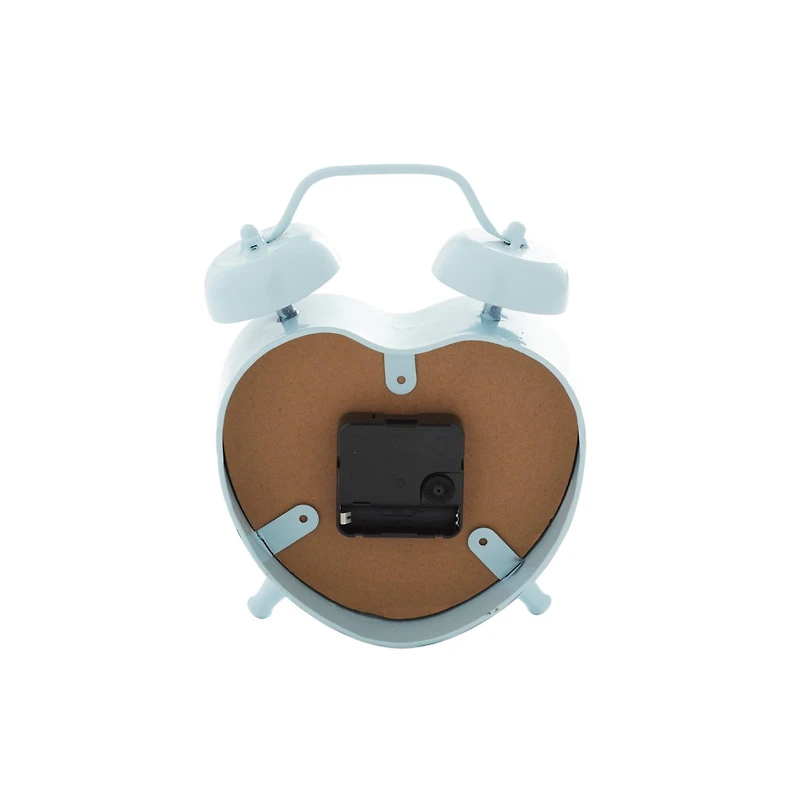 8.5" Metal Heart Farmhouse Clock