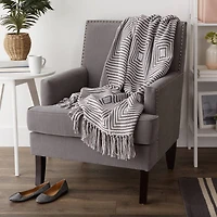 Gray Square Throw