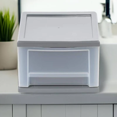 Iris® 6.5qt. Gray Stackable Drawer, 5 Pack 