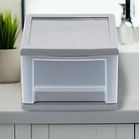 Iris® 6.5qt. Gray Stackable Drawer, 5 Pack 