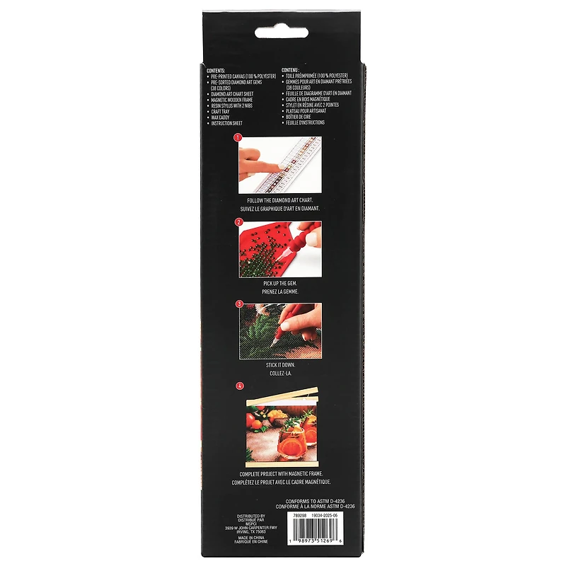 8" x 10" Cocktails Diamond Art Kit with Frame by Make Market®