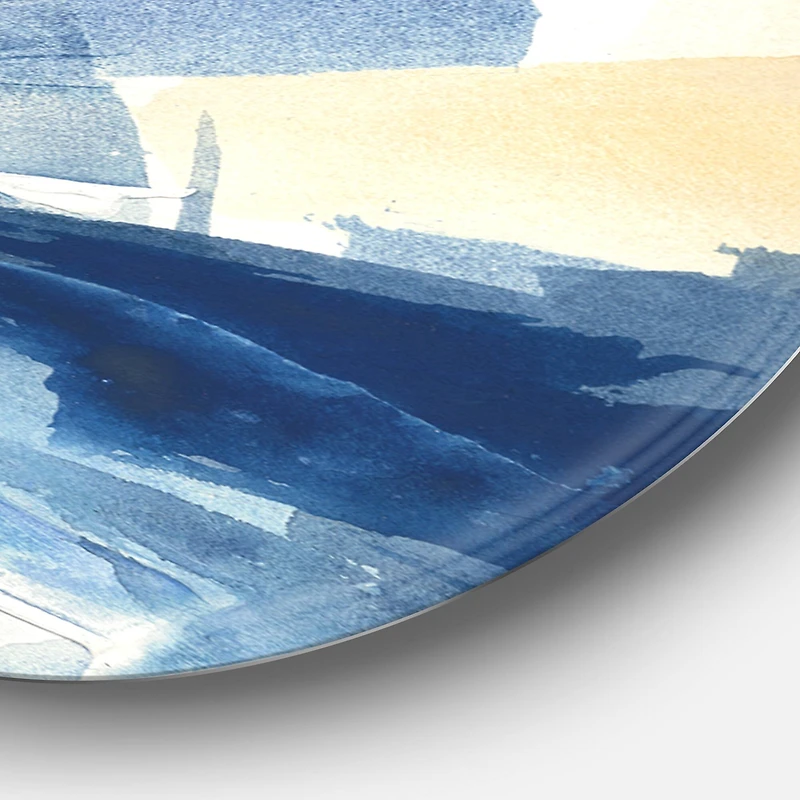 Designart - Metallic Gold Indigo I