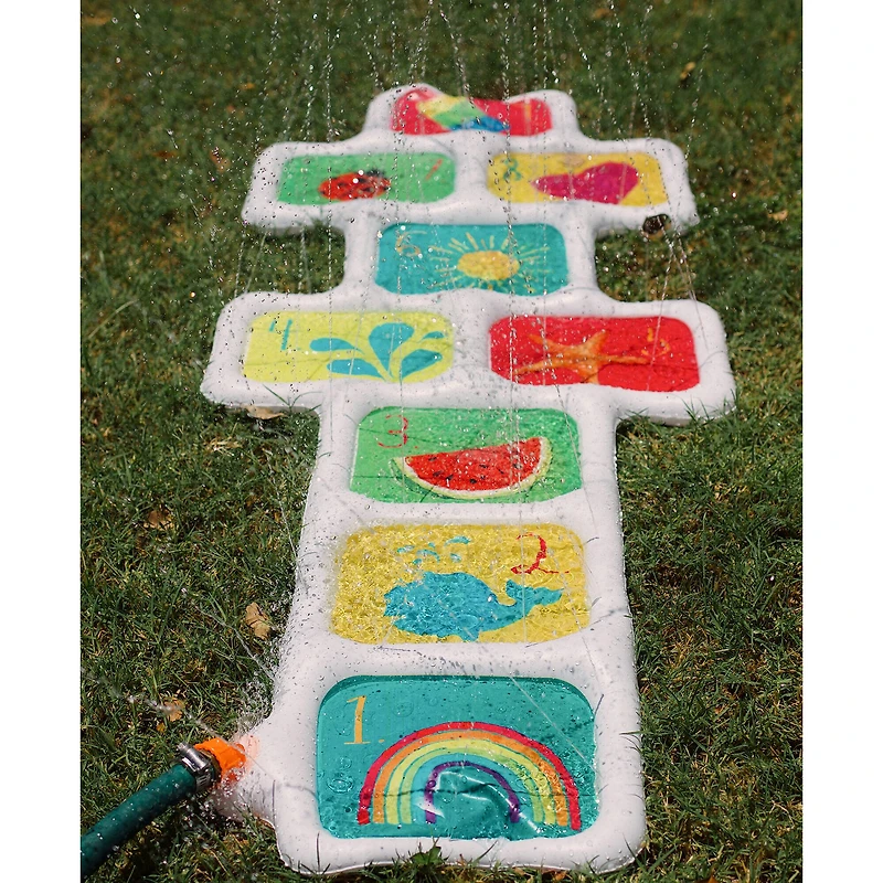 Salus Rae Dunn Hopscotch Game Water Sprinkler