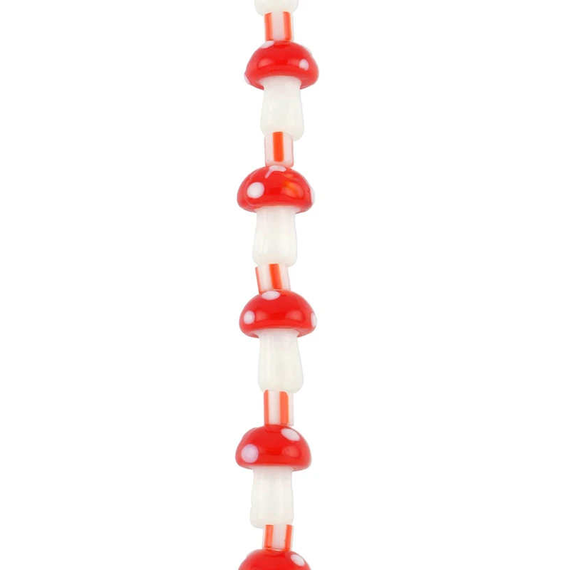 Mushroom Lampwork Glass Bead Mix by Bead Landing